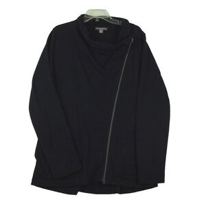 Peace And Pearls Long Sleeve Pullover Zippered Sweatshirt Women’s XL Black